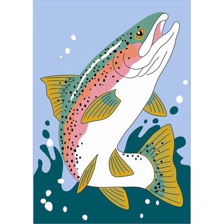 GREENGRASS Trout Flag, Large GR2563649